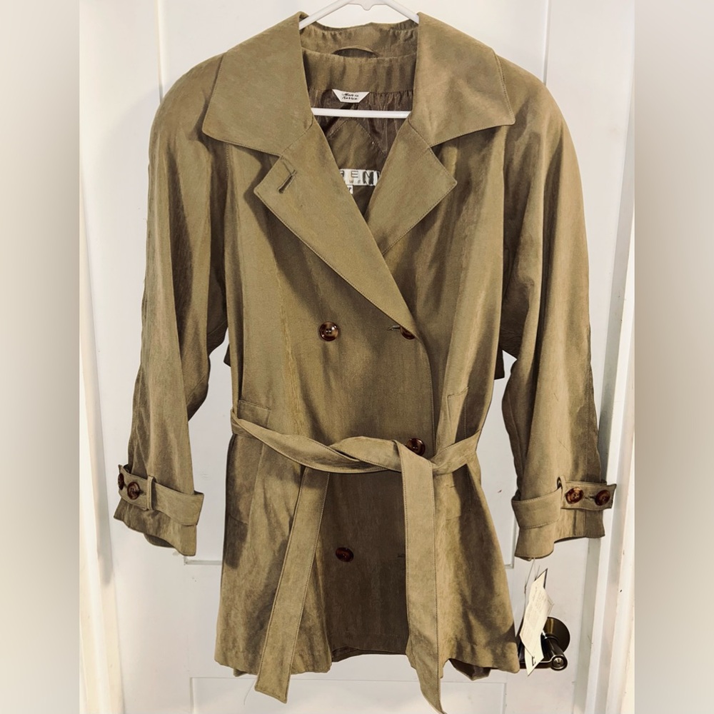Brem Rainwear Trenchcoat Womens Petite 10P